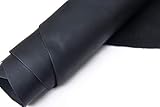 Tooling Leather Square 2.0mm Thick Finished Full Grain Cow Hide Leather Crafts Tooling Sewing Hobby Workshop Crafting Leather Accessories- QYHQ (Pure Black, 12x12inches)