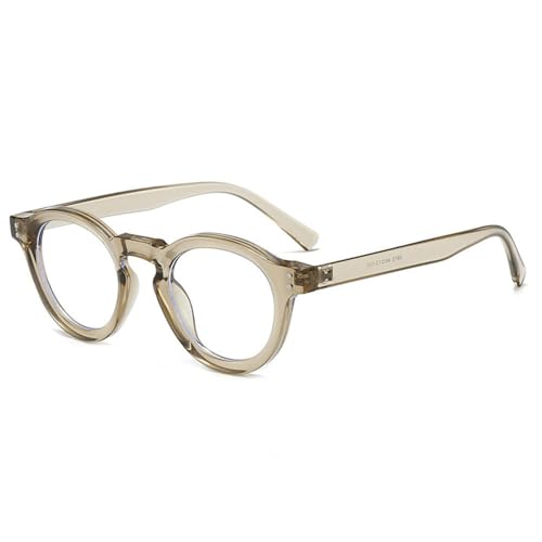 Lunettes de soleil rondes femmes verres bleus léopard UV400 pour le running