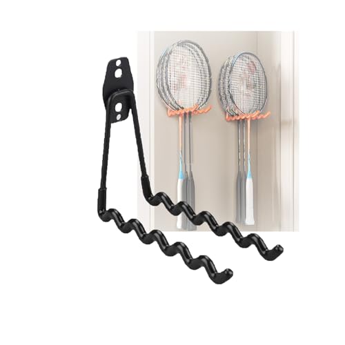 Support mural pour raquette de badminton gain de place en acier - 2