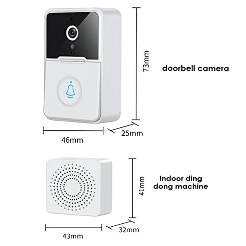 Breadom Câmera de campainha de vídeo WiFi sem fio com carrilhão, aplicativo inteligente de controle