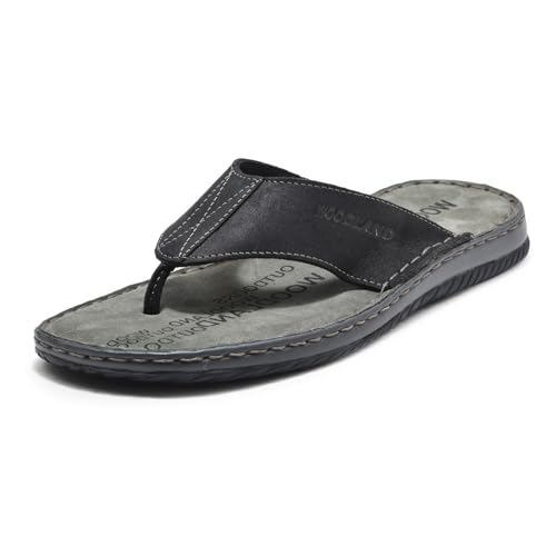 Image of Woodland Men's Leather Slippers