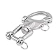 Lwuey 316 Edelstahl Schnappschäkel, Schnellverschluss Drehschäkel Panikhaken Drehbarer Boot Schäkel mit Karabinerhaken 128mm Marine Segelboot Spinnaker Halyard Segeln Takelage Zuhause Garten Camping