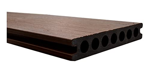 El mejor review de Pisos para muros exteriores disponible en línea para comprar. 33 JAUZ IMPROVEMENT Duela PVC Deck Tablon Exterior Tabla Madera Sintético para Piso Muro 138 x 22 x 2900 mm 1 piezas (Mod.1349 Teak Caoba)