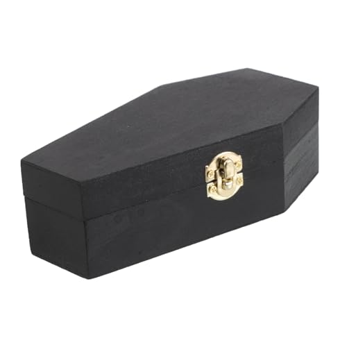 SUPVOX Boîte à Cendres Animaux Bois de Cercueil Urne Commémorative pour Animaux de Compagnie Décoration Halloween Récipient Funéraire Gothique Coffre à Bonbons à Thème Halloween