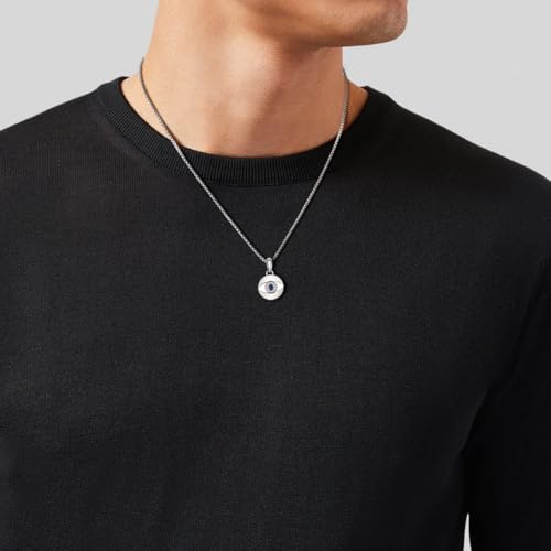 GAVU Men’s Stainless Steel Pendant Necklace, Protection Necklace Evil Eye Necklace for Men2
