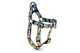 Picture of Wolfgang Heavy Duty Adjustable Dog Harness, Pull-Tested to Over 800 lbs for Walking & Training, SunsetPalms Print, Extra Large