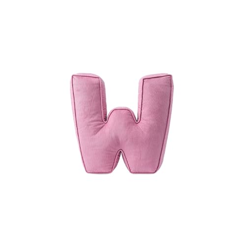 Ultra Soft Corduroy Letter Pillow 40x35x10cm Alphabet Decor Cushion Personalized