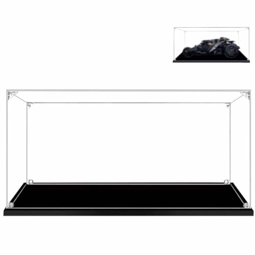 Acryl-Vitrine für Lego DC Batman Batmobile Tumbler 76240 Bausteine Modellset, staubdicht, transparent, transparent, Vitrine (Modell Nicht im Lieferumfang enthalten)(3mm)