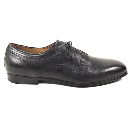 Men's Black Soft Leather Comfort Oxford Shoes, Size 42.5 EU4