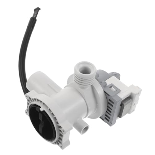Operitacx Pompe De Vidange Pour Lave-linge Tambour, Moteur De Remplacement Blanc, Ensemble Pompe à Eau Haute Efficacité Pour Drainage Domestique, Compatible Et Solide