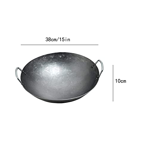 Wok de hierro fundido 38 cm con recubrimiento antiadherente miniatura 5