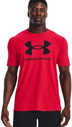 Under Armour Global Foundation Herren-T-Shirt, kurze Ärmel, active red (rot), L – Ansicht 2