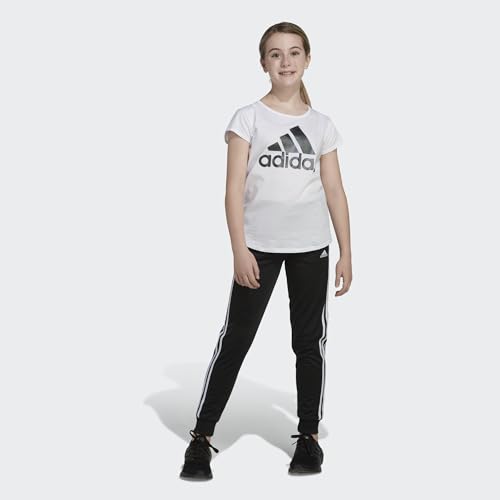 adidas Girls' Plus Size Short Sleeve Cotton Classic Bos Tee Shirt3