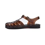 Melissa Possession Jelly Sandals for Women - The Original Jelly Shoes, Fisherman's Sandals with Adjustable Strap and Side Buckle, Clear Brown, 8