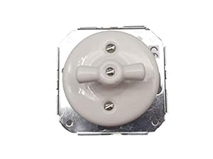 Fline 2902000 Porzellan-Drehschalter Weiß