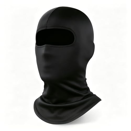 YESLIFE Black Balaclava Ski Mask for Men and Women, Summer Face Mask for Motorcycle Helmets, Dirt Bike Accessories Neck Gaiter, Bandanas