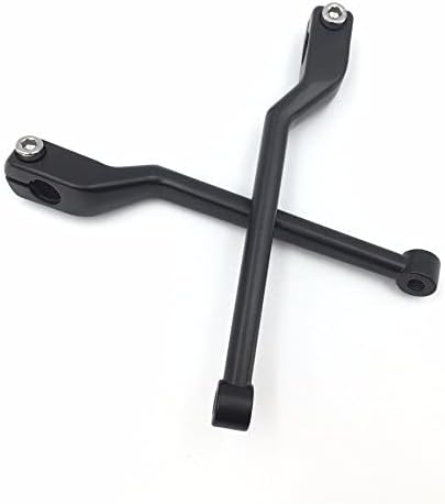 HTTMT MT268-011- Motorcycle Matte Black 2 PCs Billet Aluminum Heel/Toe Shift Lever Gear Shift Foot Lever Compatible with H-D FL Softail Touring Trike FLST FLT FLHT Road King Street Glide CVO
