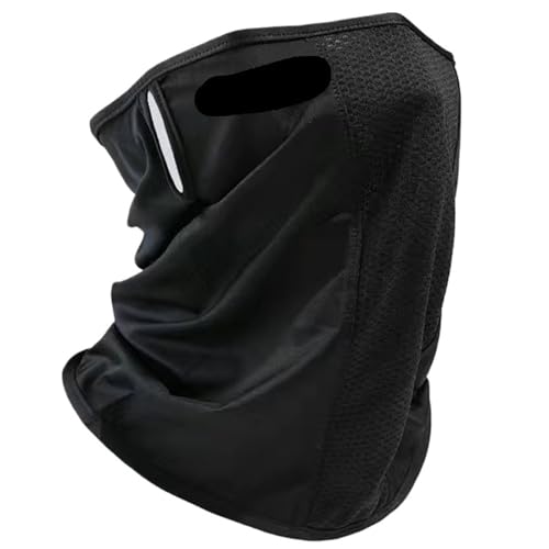 Mascarilla de malla transpirable con lazo for las orejas, elástica, con protector solar y anti-UV, fina y transpirable, for el cuello, for mujeres y hombres. Adecuada para ciclismo, motociclismo y dep