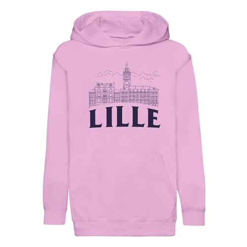 Sweat à capuche enfant Lille cadeau idéal souvenir historique du Nord