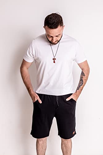 Kit 4 Bermudas Shorts Moletom Masculina Casual By Zaroc (G, 4XPRETO)
