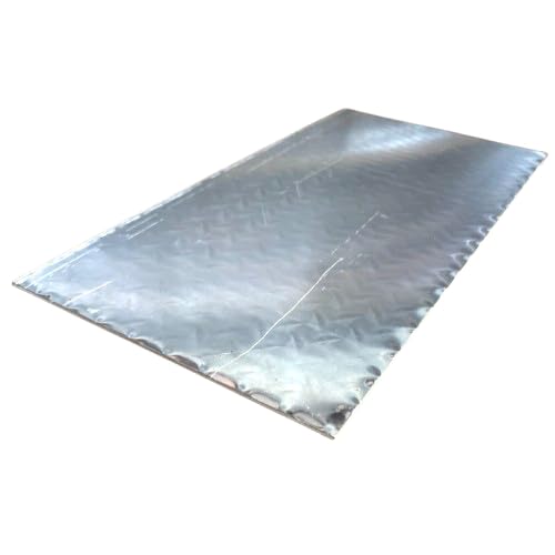 12" x 24" Aluminum .125" Thick Diamond Plate 1/8th Thick Polished 3003 Alloy - Garage, Hobby, Home, Toolshed, Trailer