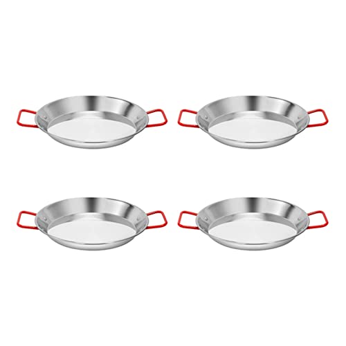 KEALBAUS 4er Set Paella Pfanne 24cm