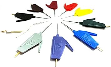 E-Z-HOOK Ultra Thin Double Grabber Micro-Hook Test Connector - Set of 10 Assorted Colors X2015-S