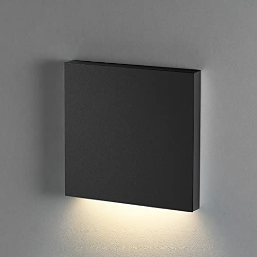 Preisvergleich Produktbild lambado® Premium LED Wandeinbauleuchte für Schalterdose - Treppenbeleuchtung 230V DOWN in schwarz für Innen - 1.5W ColorSwitch für Ambiente & Sicherheit im Dunkeln