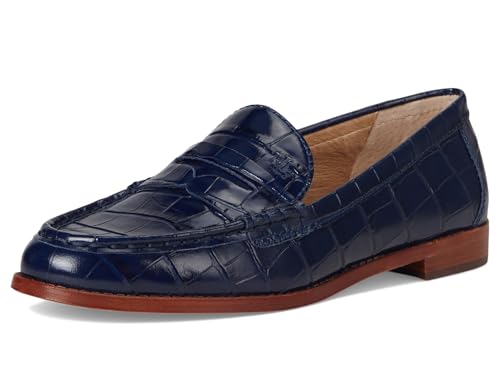 Image of Lauren Ralph Lauren Wynnie Crocodile-Embossed Leather Loafer
