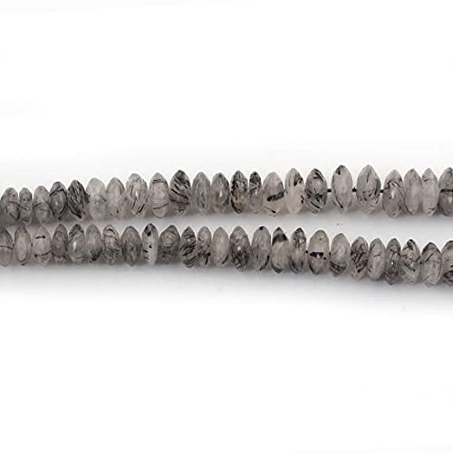 Perles quartz tourmaliné noir 7-12mm pour réparer et créer des colliers