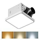 Fitop Bathroom Exhaust Fan with Light, 130 CFM &...