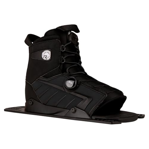 RADAR Vector BOA Feather Frame 2.0 Water Ski Boot | Open-Toe Slalom Waterski Binding w/Micro-Adjustable Fit System, Wrap Tech Upper, Symmetrical Design, Molded 3D Tongue, Rear, Standard