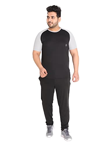 Image of CHKOKKO Men's Polyester Regular Fit Solid Sports T-Shirt