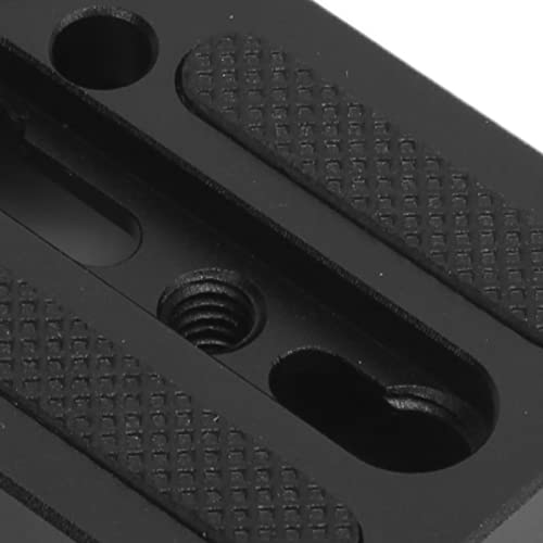 Placa base de aluminio para cámara con abrazadera de 15mm y soporte para rig DSLR 5
