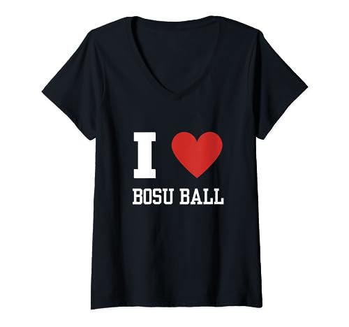 Tabla de equilibrio para yoga Bosu Ball Camiseta Cuello V