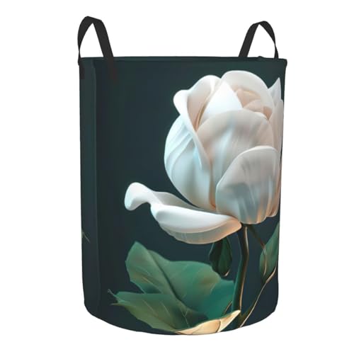 Panier à linge imprimé floral 3D haut pour rangement de chambre