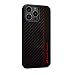 Produktbild Audi Sport Handyhülle - Kompatibel mit iPhone 13 Pro Max - Stoßabsorbierende Hülle mit Carbon - mit präzisen Aussparungen für Kamera, Anschlüssen & Tasten - Schwarz mit roten Details