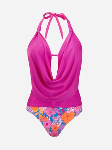 Maillot de bain tankini dos nu chic avec décolleté bénitier élégant - 5