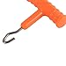 Pilipane Fishing Knot Puller with T Handle Design for Carp Fishing Plastic, Stainless Steel Hook, Easy to Use, Ensures Strong Knots and Rig Testing, Essential Tool for Anglers (Orange)