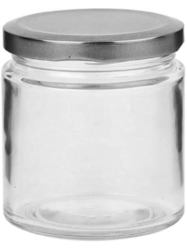 Image of Somil Transparent Glass Storage Jar Set for Kitchen Storage | Food-Grade Containers for Spices, Dry Fruits & Snacks | 100 Ml Each | Pack of 2 | Size 5.5 X 5.5 X 6.8 Cm -AS136