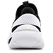 Nautica Kids Toddler Sneaker Athletic Slip-On Bungee Running Tennis Shoes Boy-Girl Toddler Little Kid-Neave Molded-Black White Grey Size-9