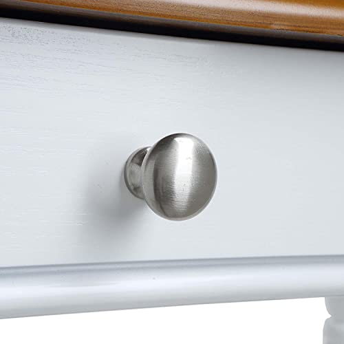 Convenience Concepts French Country 1 Drawer Hall Table With Shelf, Dark Walnut/White #TOP6