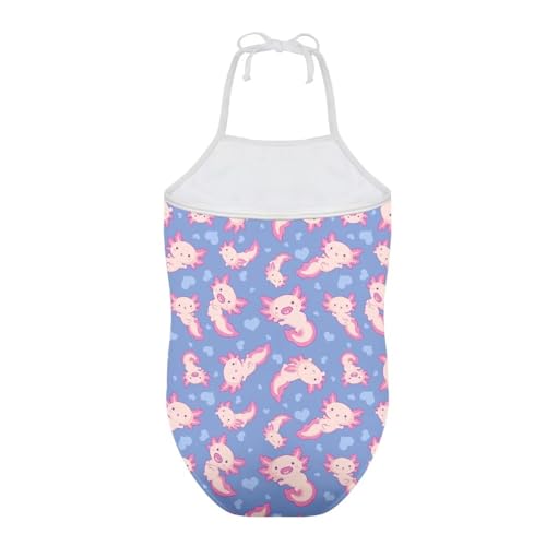 Image of Girls One Piece Swimsuit Beach Bathing Suit Toddler Floral Halter Straps Swimwear for 1-10 Years