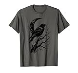 Raven Crow Moon Stencil Graffiti Wall Art Urban