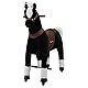 Sweety Toys 7325 Reittier gross Pferd BLACKY auf Rollen für 4 bis 9 Jahre - RIDING ANIMAL