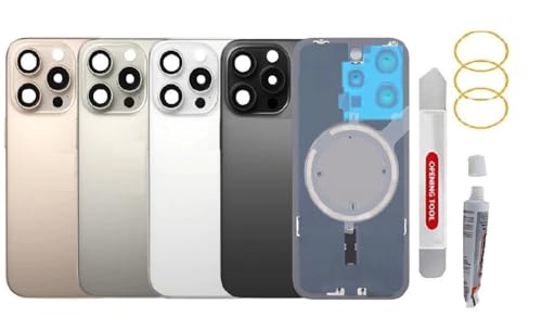 Vitre Arrière iPhone 15 Pro Max Bleu Verre Coque Batterie Pièce Remplacement