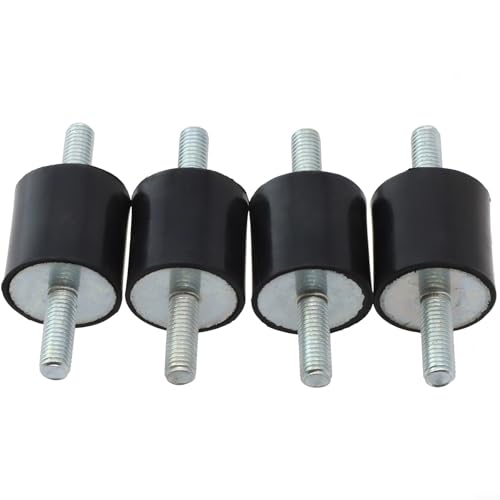 Besttoolifes M8 Anti-Vibrationsdämpfer aus Gummi für Klimaanlage, Wärmepumpe, Kompressor, Maschine, Geräuschreduzierung, Schwarz, 4 Stück