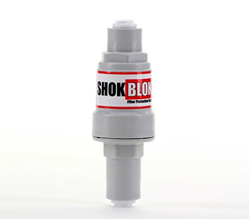 Shok Blok SB-FPV-40 Water Filter Pressure Regulator Protection Valve for RO & Filter Systems - 1/4" QC Ports, 40 PSI by Hydronix - Used condition - US$8.15