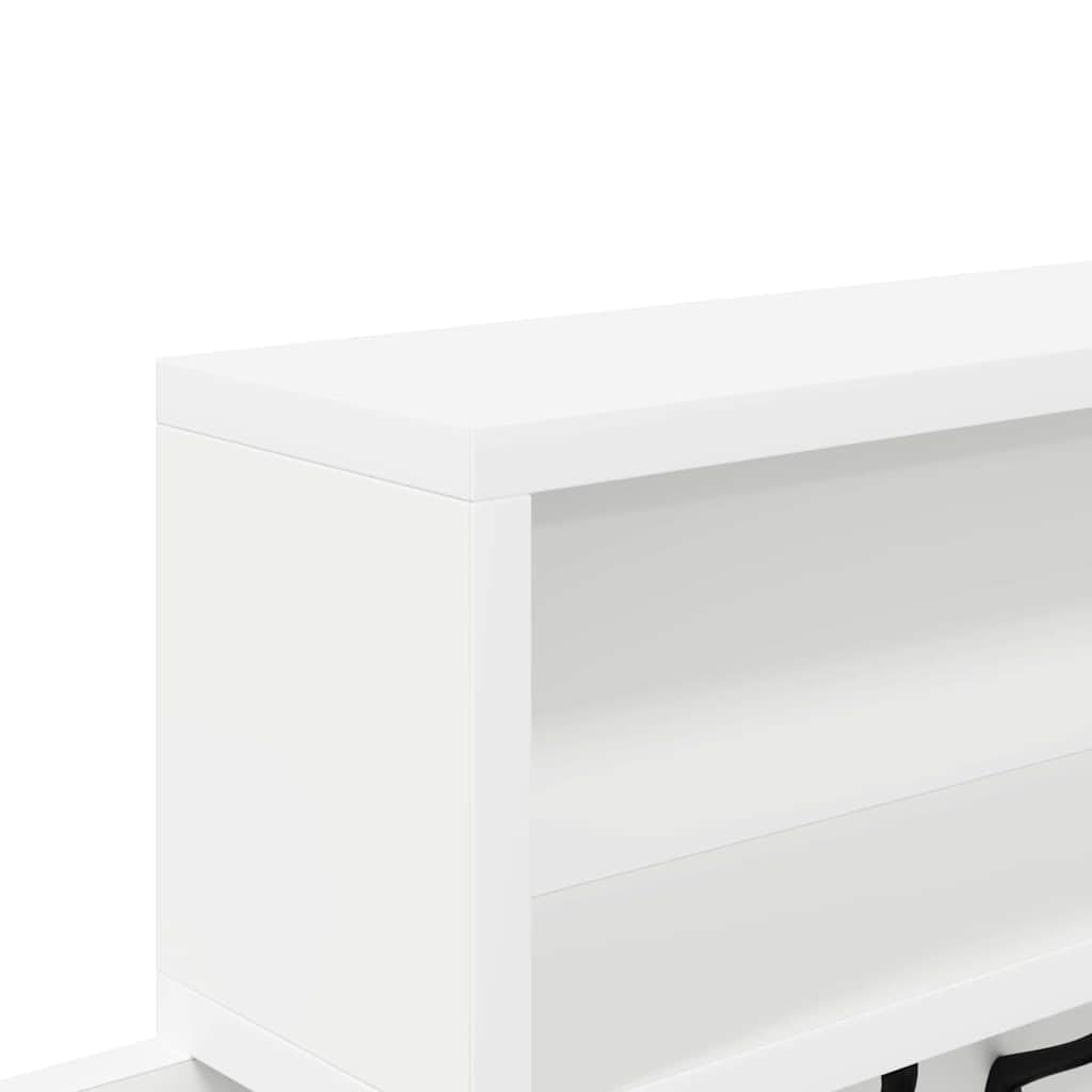 Appendiabiti da parete con ripiano, 100 x 12 x 43,5 cm, bianco