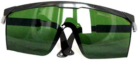 EP-6-5 2940nm OD4+ visible light transmittance T%=30 wide spectrum continuous absorption 2940nm Erbium laser protective glasses